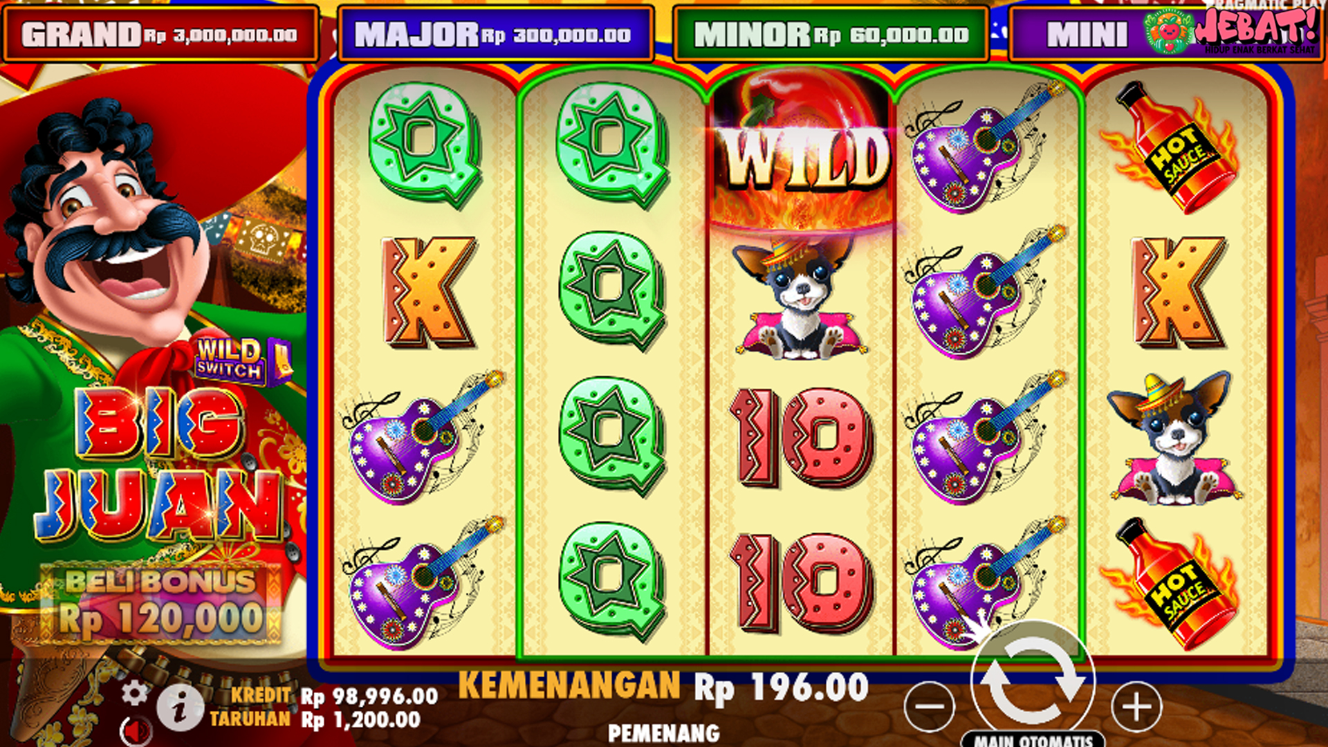 Gila! Slot Gacor Big Juan Bikin Modal Receh Jadi Puluhan Juta