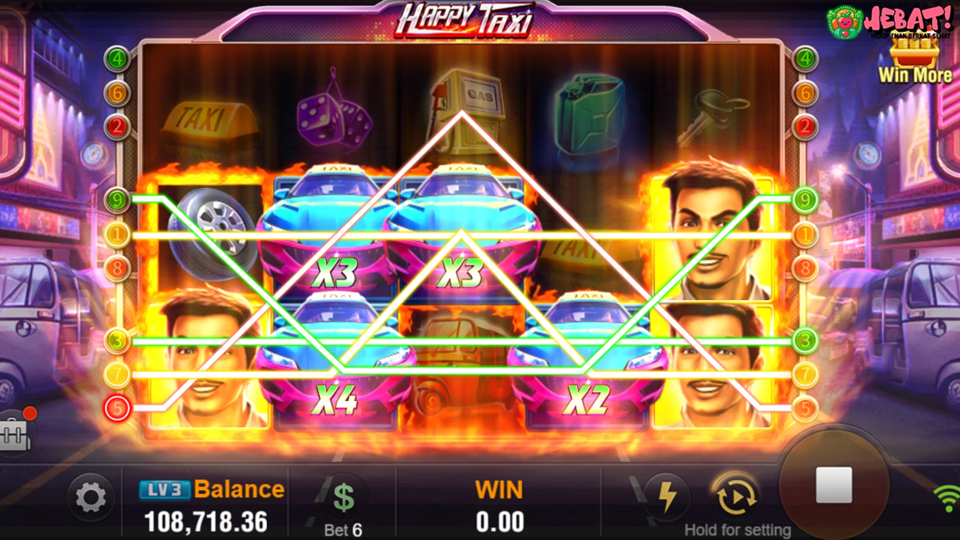 Happy Taxi Dominasi Slot Malam di Data RTP8000 Login